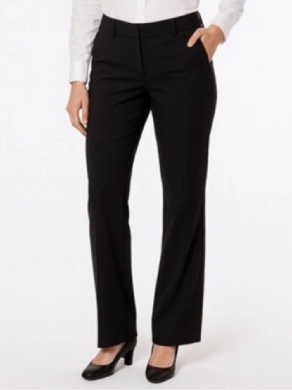 Ann Taylor LOFT Julie Black Stretch Dress Pants Trousers Size 4S Short